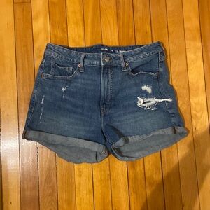 Size 12 old navy O.G straight denim high rise jean shorts